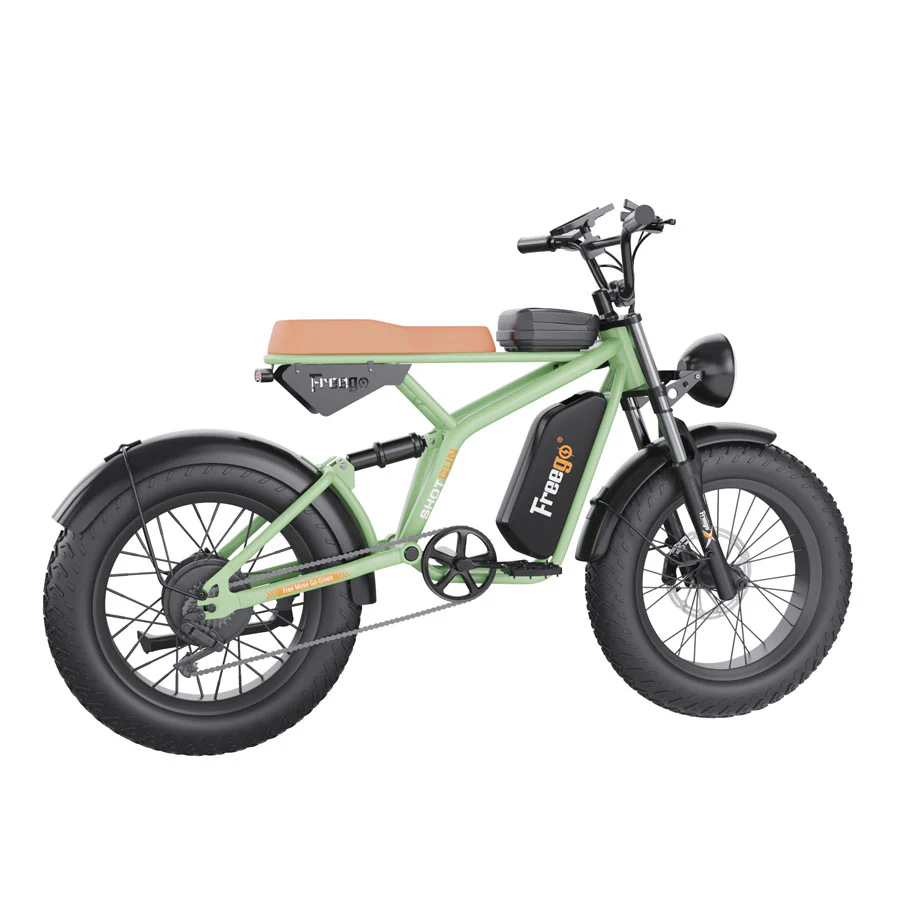 Freego F1 Pro(Camouflage Green) Fat Tires Off Road Electric Bike 7 Speed Gears - Image 3
