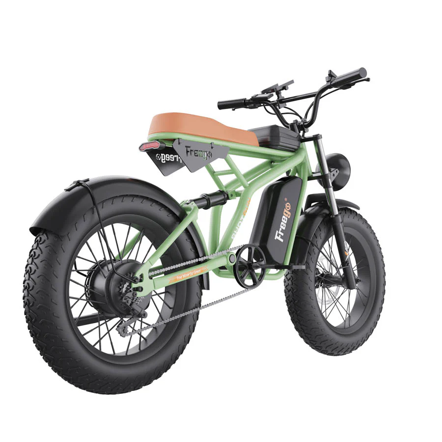 Freego F1 Pro(Camouflage Green) Fat Tires Off Road Electric Bike 7 Speed Gears - Image 4