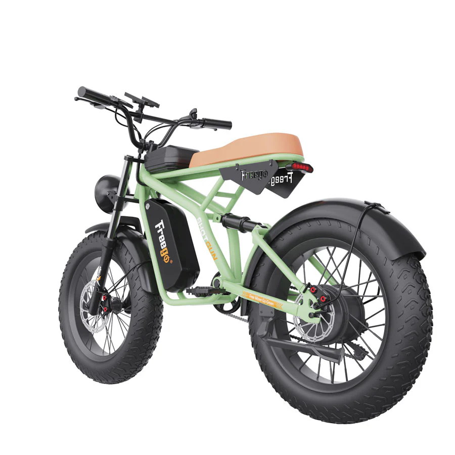 Freego F1 Pro(Camouflage Green) Fat Tires Off Road Electric Bike 7 Speed Gears - Image 5