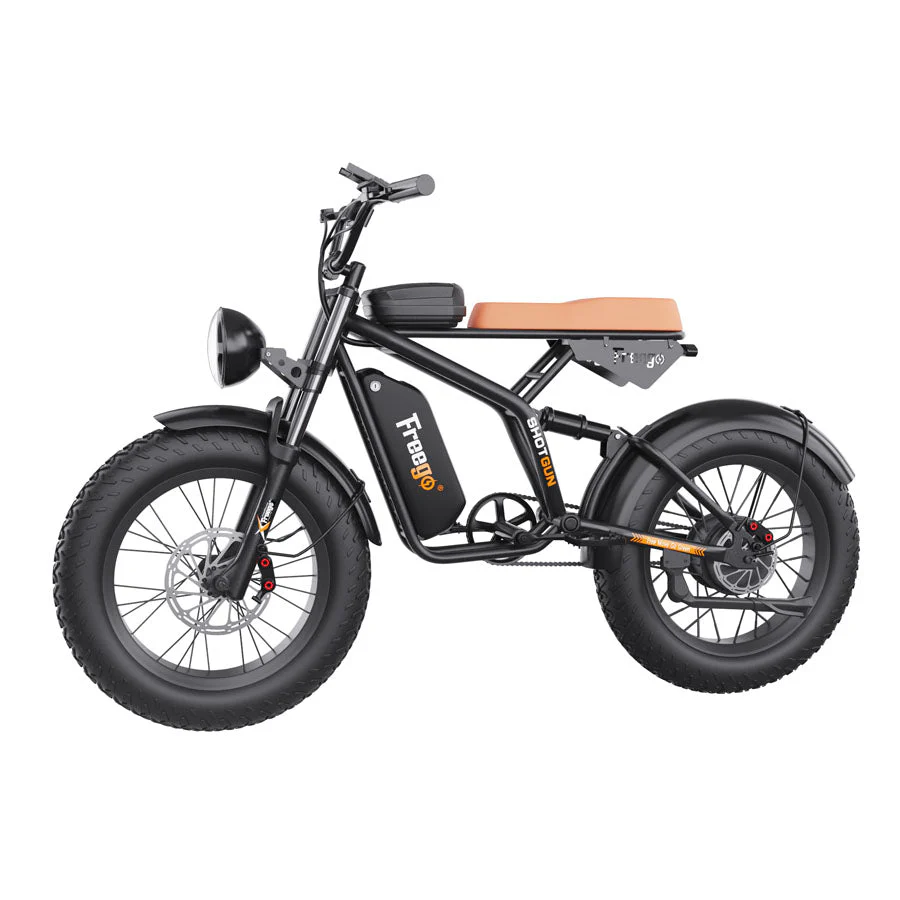 Freego F1 Fat Tires Off Road Black Electric Bike Removable Battery - Image 2