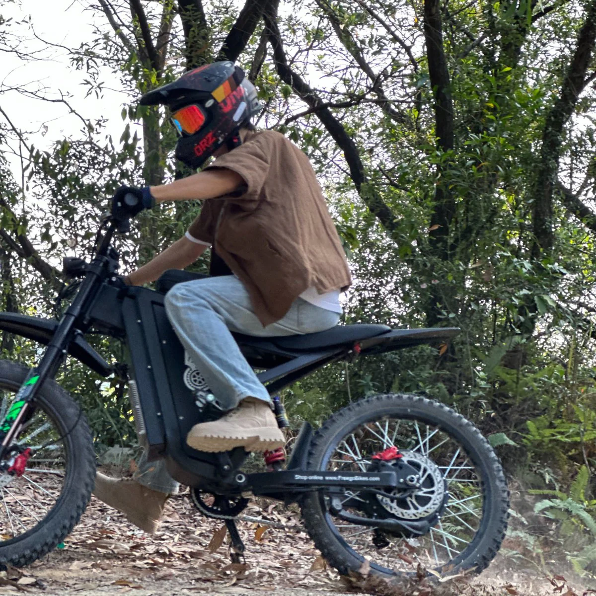 Freego X3 All-Terrain Electric Dirt Bike with Pedals - Image 11