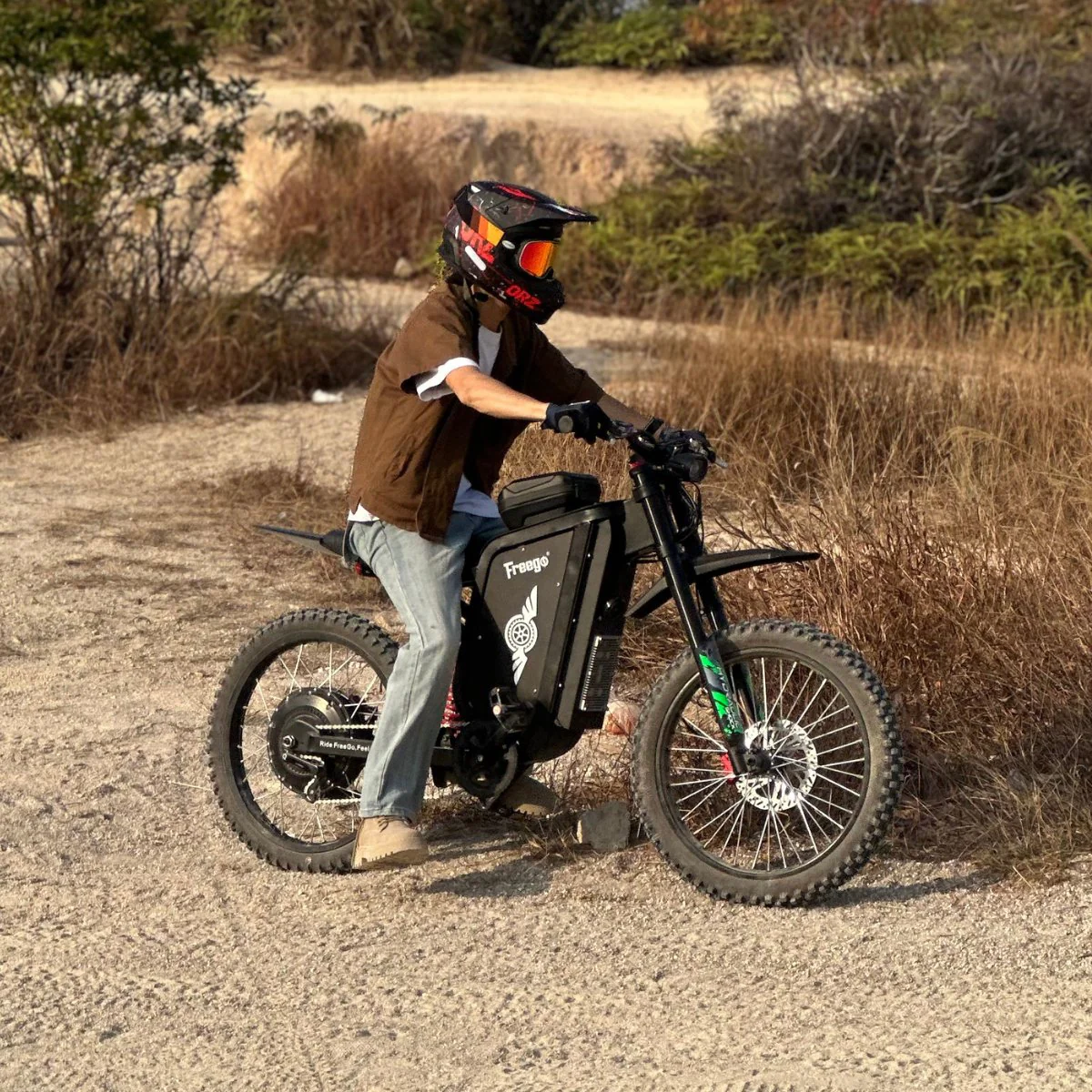 Freego X3 All-Terrain Electric Dirt Bike with Pedals - Image 12